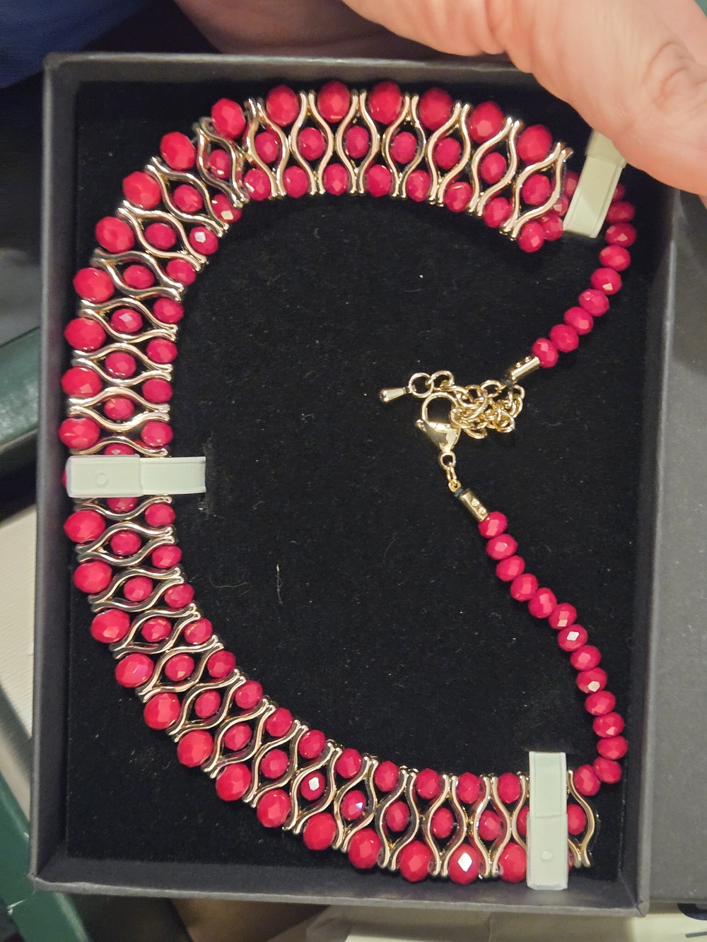 Amrita Singh Cleo Multi-Strand Beaded Collar Necklace.